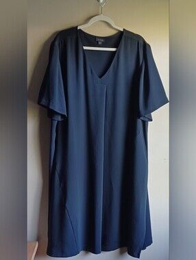J JILL wearever Short Sleevee Relaxed A Line Dress 1X